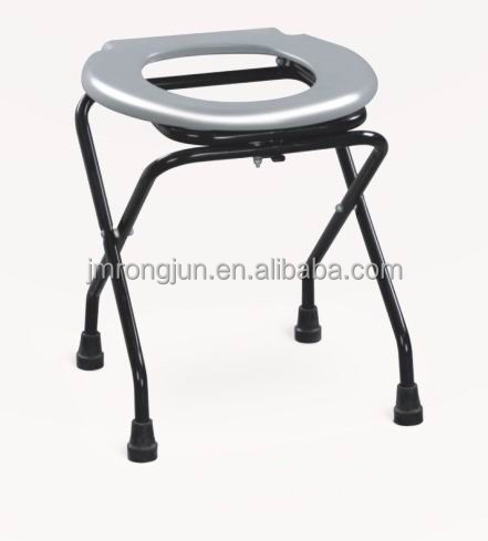 Portable Folding Commode Chair With Toilet Seat